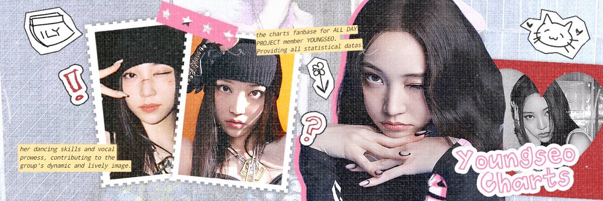 YOUNGSEOCHARTS's tweet image. Stay informed with YOUNGSEO CHARTS—your source for chart data, statistics, and brand reputation updates. Follow Youngseo’s performance, track her growth, and understand the trends shaping her rise in the industry.

#YOUNGSEO #영서
#ALLDAYPROJECT #올데이프로젝트
