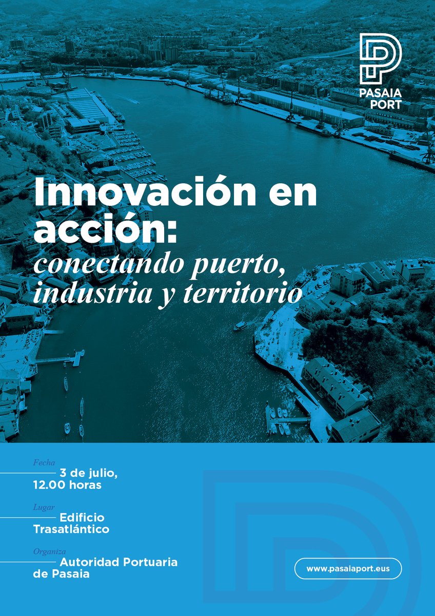 PasaiaPort's tweet photo. 🔈¿Te has inscrito a la 1ª jornada #InnovaciónPasaiaPort2025?

🔜El 03/07 contaremos con Iván Alzate (#Kimua), Iker Bergaretxe (#SPRILUR) y Rogelio Pozo (@azti_brta) para abordar las oportunidades y desafíos portuarios y empresariales del territorio. 

🔗https://t.co/o6BPOky0Sc https://t.co/HcgV5Mp0Jx