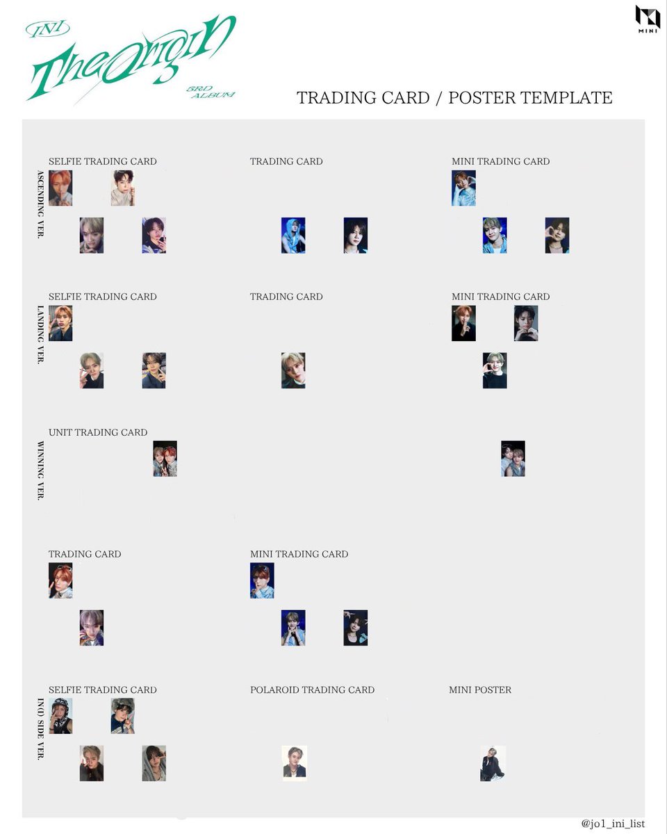 INI THE ORIGIN トレカ 交換

譲: 画像1枚目（全てLANDING Ver）
トレカ　佐野
ペーパースタンド　高塚

求: 画像2.3枚目
田島＞池崎＞木村、藤牧

郵送交換希望💌
梅田近辺手渡し🙆

 #INI譲  #INI求  #INI交換  #INI_THE_ORIGIN交換