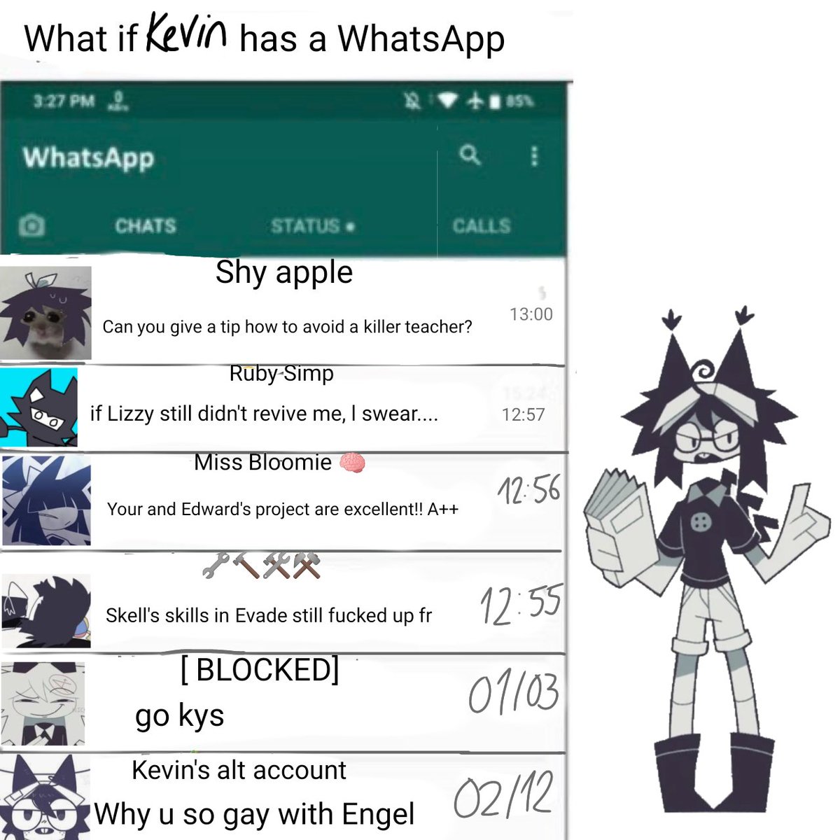 lizzy11x1_vy's tweet image. I should do that with Kevin too
Fun facts: Kevin in my au has a alt account 
#kevinfpe #fpekevin #fpe