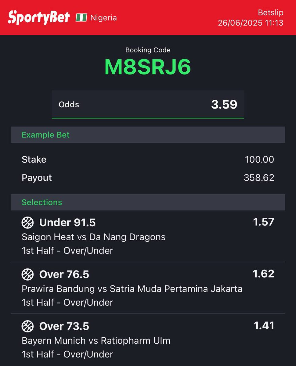 EASYBOOM22's tweet photo. BET OF THE DAY SURE 3 ODD
GO FOR IT ✅
LINK AND RETWEET FOLLOW UP 🔗🔗🔗🔗🔗🔗✅ https://t.co/b4oXc6oLZV