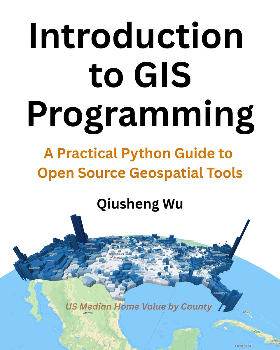CPGIS (@cpgis_media) on Twitter photo #NewBookonShelf Introduction to GIS Programming: A Practical Python Guide to Open Source Geospatial Tools, written by our CPGIS Education Chair, Prof. Qiusheng Wu <a href="/giswqs/">Qiusheng Wu</a>, is now published! Congrats!
Book Website: gispro.gishub.org
GitHub Repo: github.com/giswqs/intro-gโฆ #NewBookonShelf Introduction to GIS Programming: A Practical Python Guide to Open Source Geospatial Tools, written by our CPGIS Education Chair, Prof. Qiusheng Wu <a href="/giswqs/">Qiusheng Wu</a>, is now published! Congrats!
Book Website: gispro.gishub.org
GitHub Repo: github.com/giswqs/intro-gโฆ