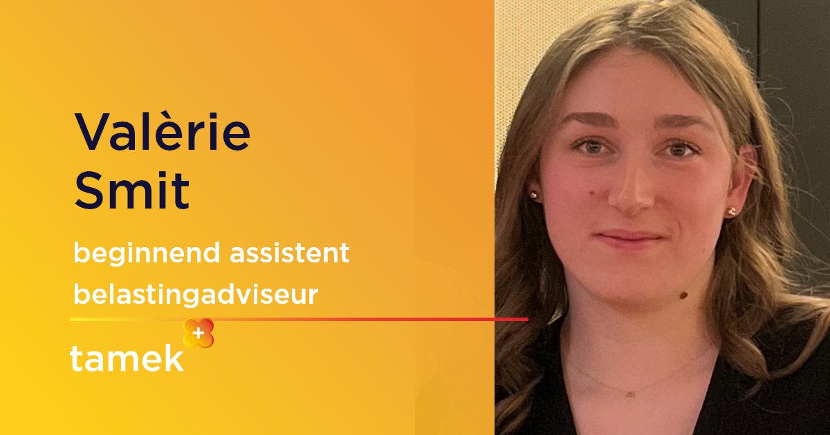 Onlangs hebben wij Valèrie Smit toegevoegd aan ons team in Kampen. Valèrie gaat aan de slag als beginnend assistent belastingadviseur. Valerie, super leuk dat je er bent!

Check de link bit.ly/3xa1ZXT  voor de  vacatures en wie weet maak jij ons team compleet.
