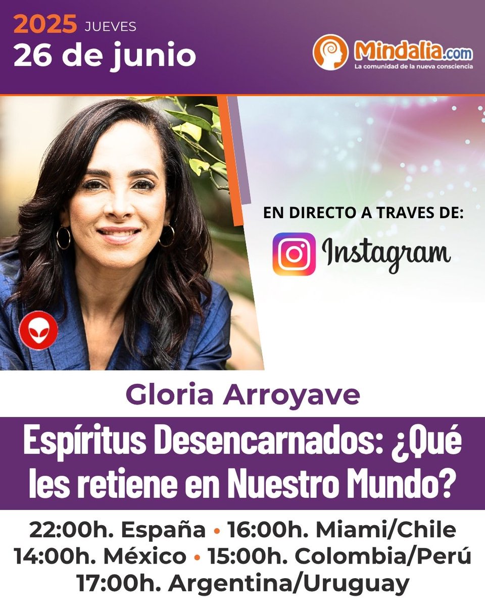 mindaliacom's tweet image. 😱 NO es casualidad que naciste en esta vida. Al cambiar tu energía, tu realidad también cambia

🎤 Hoy te presentamos 4 entrevistas que no vas a poder dejar de ver.

🔗 Desde las 19h. (España) en Youtube e Instagram

#Mindalia #Directos #Consciencia