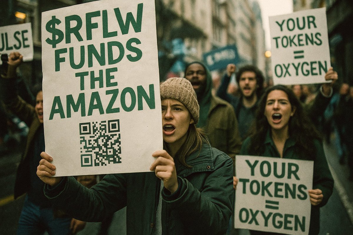 RainflowToken's tweet photo. The Amazon is burning, and most of the world scrolls on.

But what if your next trade could plant a tree?

What if staking a token could fund fire prevention?

🌱 Rainflow ($RFLW) is built on Solana. It’s fast. It's transparent. But most importantly—it’s real.
We’re regenerating the Amazon, one token at a time.
Every vote funds verified on-ground restoration.
Every NFT evolves as the forest grows.
This isn’t hype. It’s healing.
🚀 Join the mission. Trade. Stake. Vote.
🔗 https://t.co/Oe1yGlrXXt