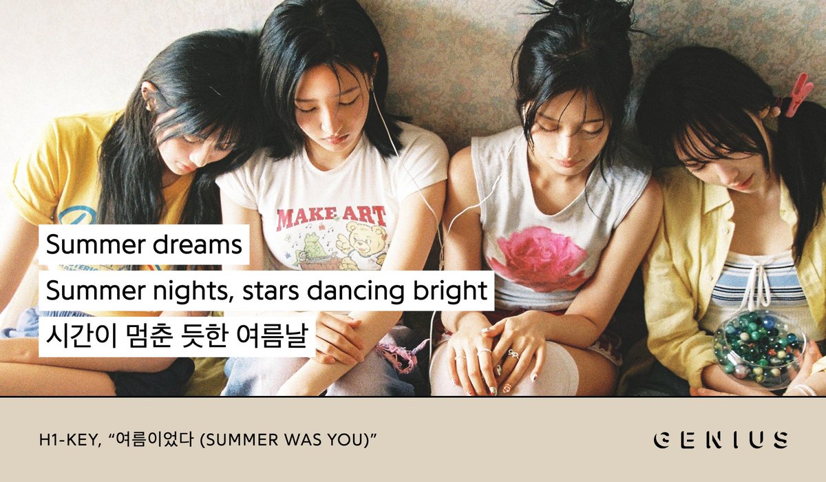 After a year of anticipation, girl group #H1KEY (<a href="/H1KEY_official/">H1-KEY</a>) has finally released their newest album, #Lovestruck! Check out the lyrics to the EP's refreshing summer title track, "여름이었다 (Summer Was You)," on Genius now!

#하이키 #여름이었다 #Summer_Was_You

🔗
