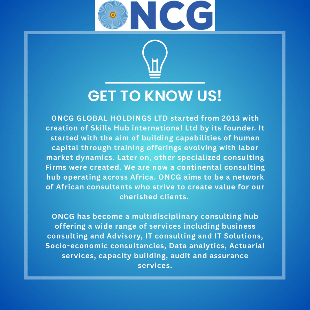 GlobalOncg25's tweet photo. Discover ONCG Global- a leading consulting hub transforming Africa… https://t.co/7GhOBT4Q76