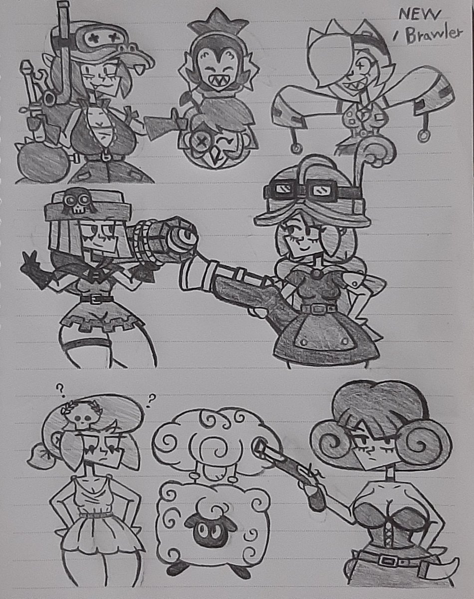 Pictures put together~
放在一起的圖～
#BrawlStars #BrawlStarsArt #brawlstarsfanart