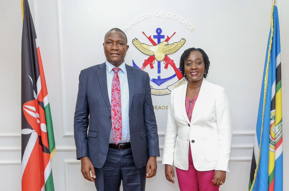 Hon. Soipan Tuya, E.G.H (@hontuya) on Twitter photo This afternoon, I had occasion to discuss progress of ongoing infrastructure projects of strategic importance overseen by the Ministry of Defence, (MOD), through the Kenya Defence Forces, (KDF) in Nyandarua County with H.E Governor <a href="/DrBadilishaK/">H.E Dr. Kiarie Badilisha</a> at Defence Headquarters.
MOD is This afternoon, I had occasion to discuss progress of ongoing infrastructure projects of strategic importance overseen by the Ministry of Defence, (MOD), through the Kenya Defence Forces, (KDF) in Nyandarua County with H.E Governor <a href="/DrBadilishaK/">H.E Dr. Kiarie Badilisha</a> at Defence Headquarters.
MOD is