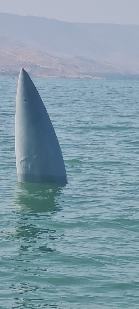 israelpolice's tweet image. Suspected Missile Debris Found in the Water Near the Shore of the Sea of Galilee (Kinneret)
Police marine officers and inspectors secured the area and removed the left over threat.
⚠️ Reminder: Stay clear of missile impact sites and debris. Report any findings immediately to…