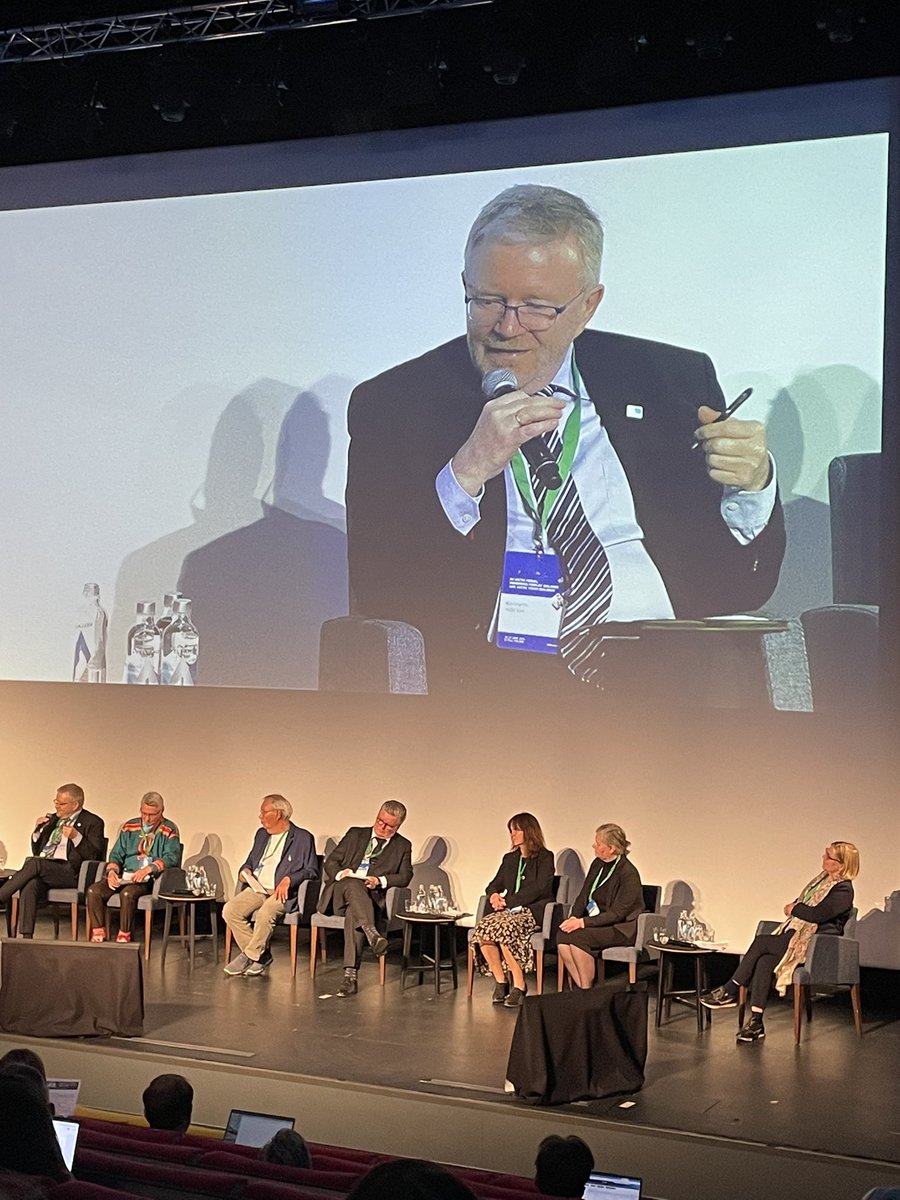 KoDArctic's tweet image. “The inclusion of indigenous knowledge is at the heart of work of the @KoDArctic Chairship”. Kenneth Høegh, SAO Chair. At the 🇪🇺Arctic Forum, Kittilä, Finland.