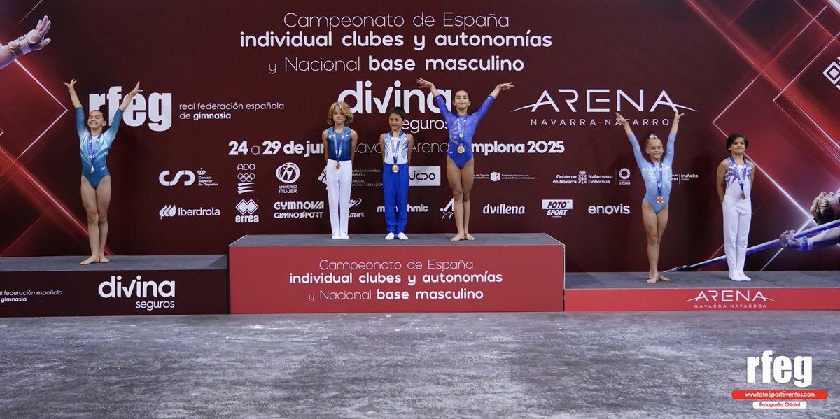 RFEGimnasia's tweet photo. 🏆 Entrega de medallas VO4 alevín #GAF y Base 2 #GAM 

¡Enhorabuena! https://t.co/7MuajbXxw1