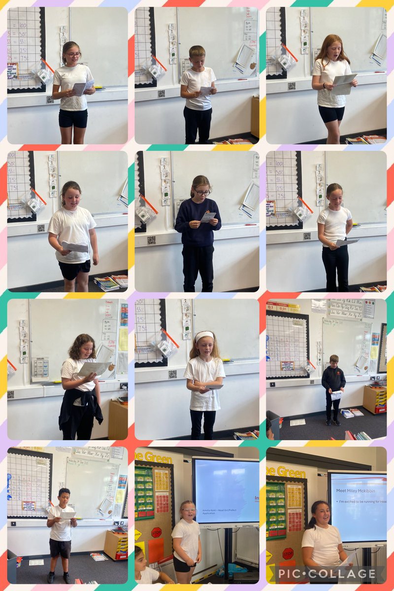 Mrs Hepworth (@mrshepworth_ks2) on Twitter photo It took a lot of courage for these incredible children to deliver a speech yesterday in preparation for head student or prefect roles for Year 6. They were fantastic speeches and delivered with confidence, passion and so clear. Well done 5A - super proud teacher 💕🙌🏼 It took a lot of courage for these incredible children to deliver a speech yesterday in preparation for head student or prefect roles for Year 6. They were fantastic speeches and delivered with confidence, passion and so clear. Well done 5A - super proud teacher 💕🙌🏼