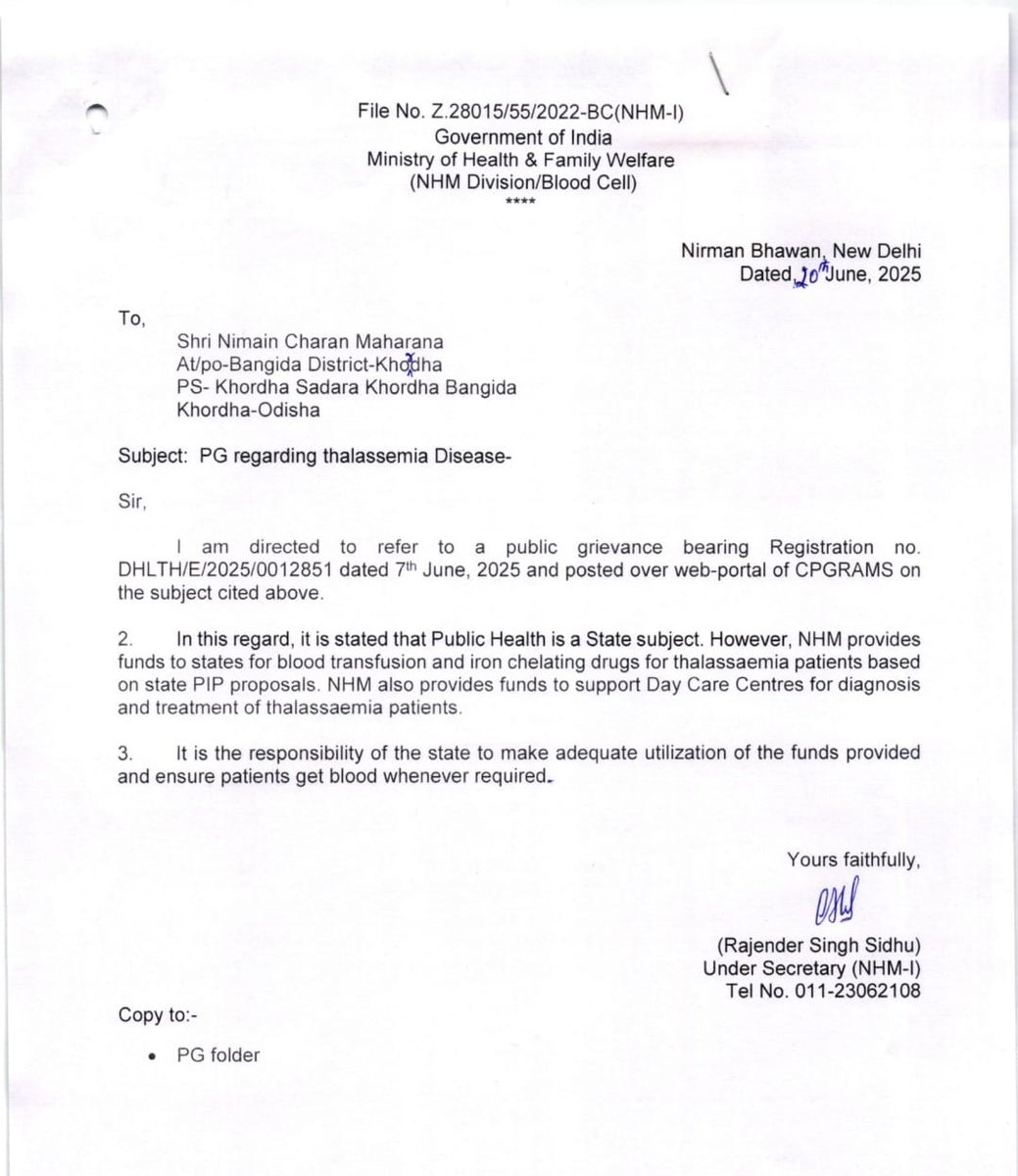 It is imperative for the state to ensure optimal utilization of allocated funds to provide comprehensive care for thalassaemia patients.
Access to regular BT  as needed.Adequate diagnostic and treatment facilities.Efficient management  &amp; establishment of Day Care Centres.
