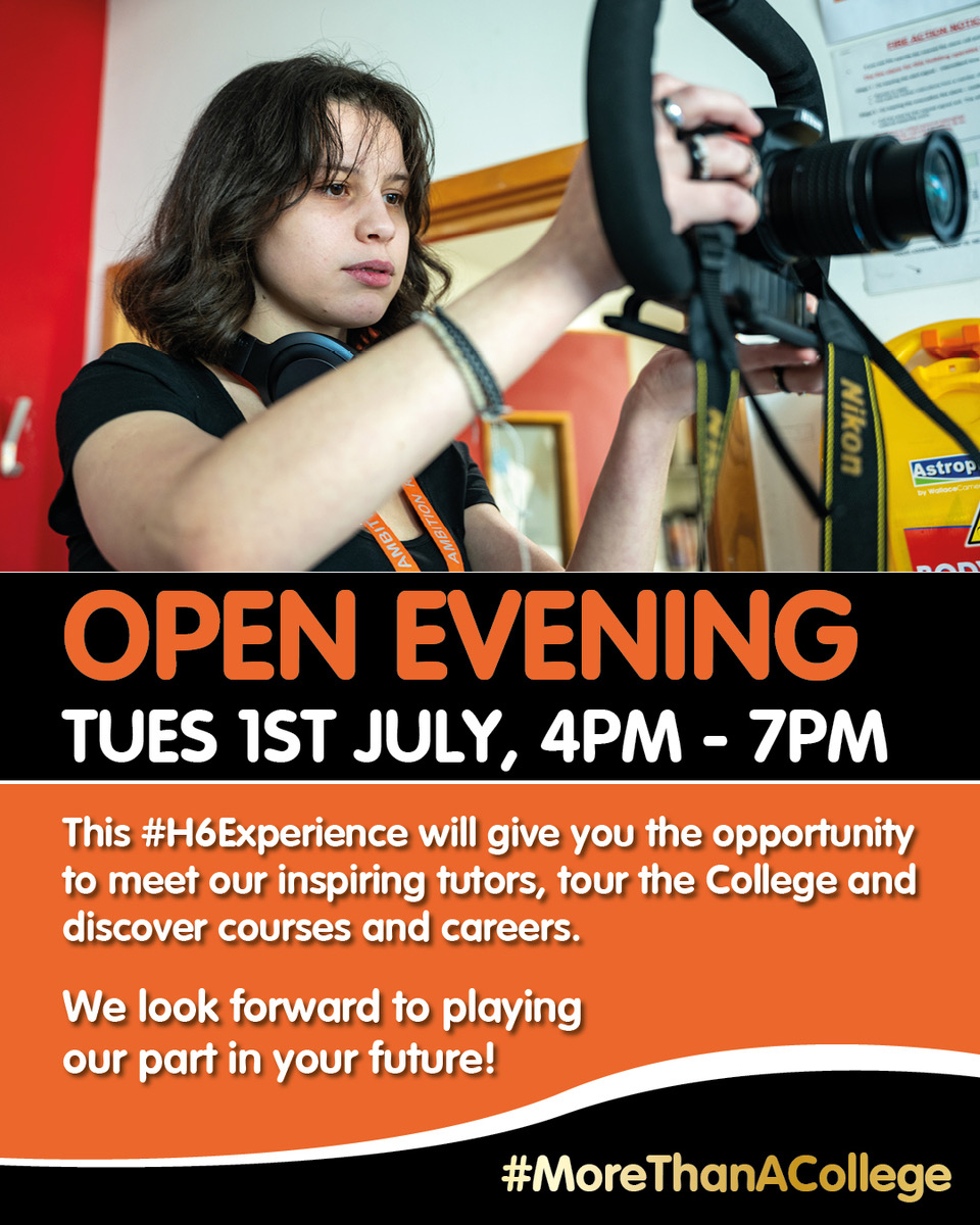 Haringey6thForm's tweet image. A brighter future awaits at #HaringeySixthForm.
Come and see for yourself what makes us #MoreThanACollege on Tuesday 1st July.
#H6Experience #DiscovertheDifference #TeamHaringey6