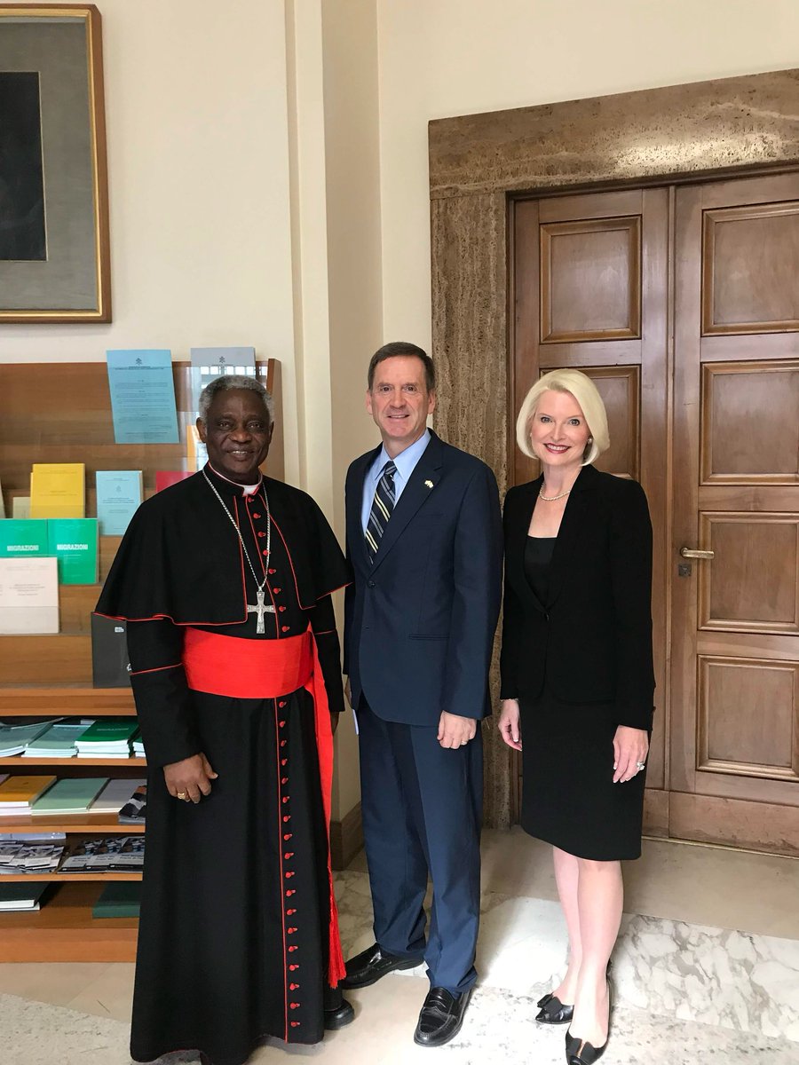 From my Moments Along the Way: Visiting the Vatican: “Calista Gingrich, then  Amb to the Holy See, helped enormously by arranging some of our mtgs…able to learn from…church-related orgs that …were working on these causes long b/4 US govt.

 substack.com/@ambmarkgreen1…