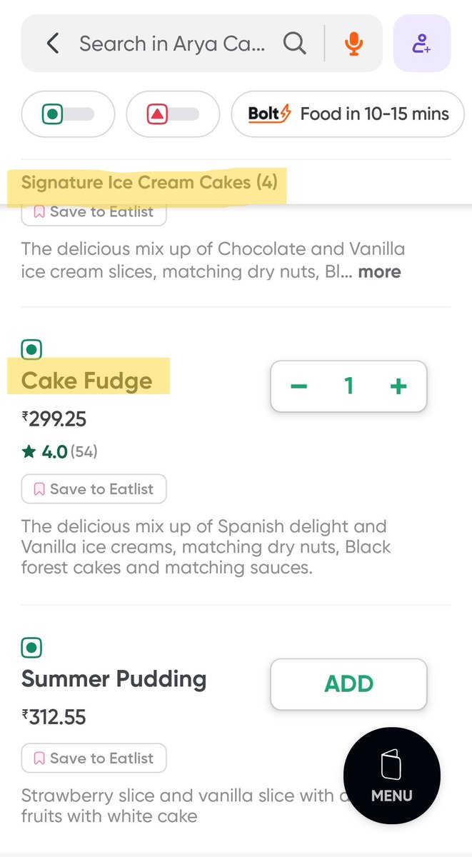 hencedarkness's tweet photo. @Swiggy @SwiggyCares Ordered a “Cake Fudge” for my grandma’s birthday surprise — only to find out it wasn’t a cake at all. Tried cancelling right away, but no refund &amp; no help - delibertly wasted time. It wasn’t just an order, it was a special moment ruined. #Let_down https://t.co/T9GVo12My7