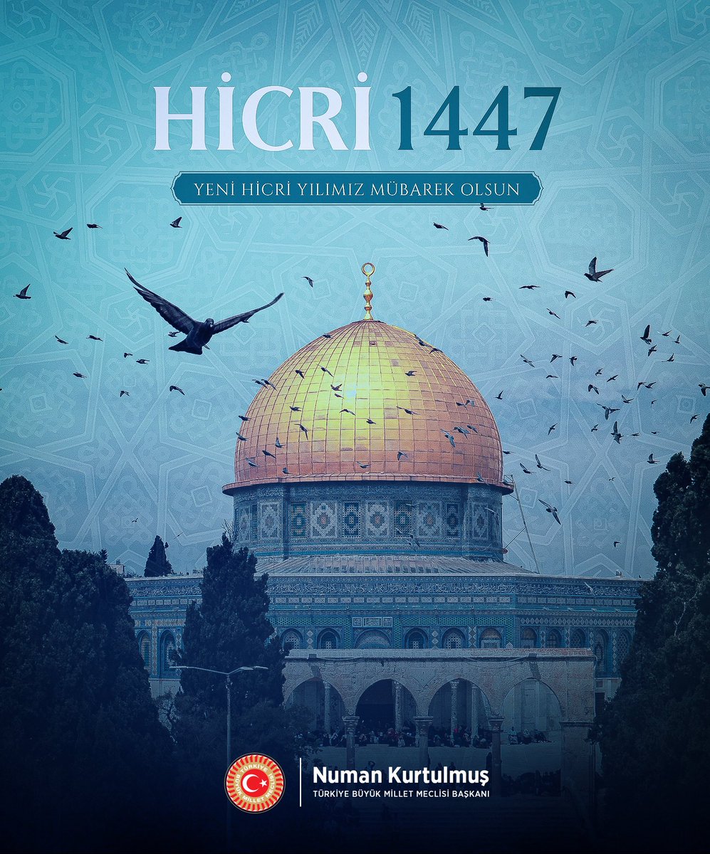 Aziz milletimizin ve İslam aleminin hicri yılbaşını tebrik ediyorum.
Hicri 1447 senesinin; ülkemize, Gazze'deki kardeşlerimiz başta olmak üzere tüm insanlığa barış, huzur ve esenlik getirmesi temennisiyle, yeni yılımız ve Muharrem ayımız bereketli olsun.