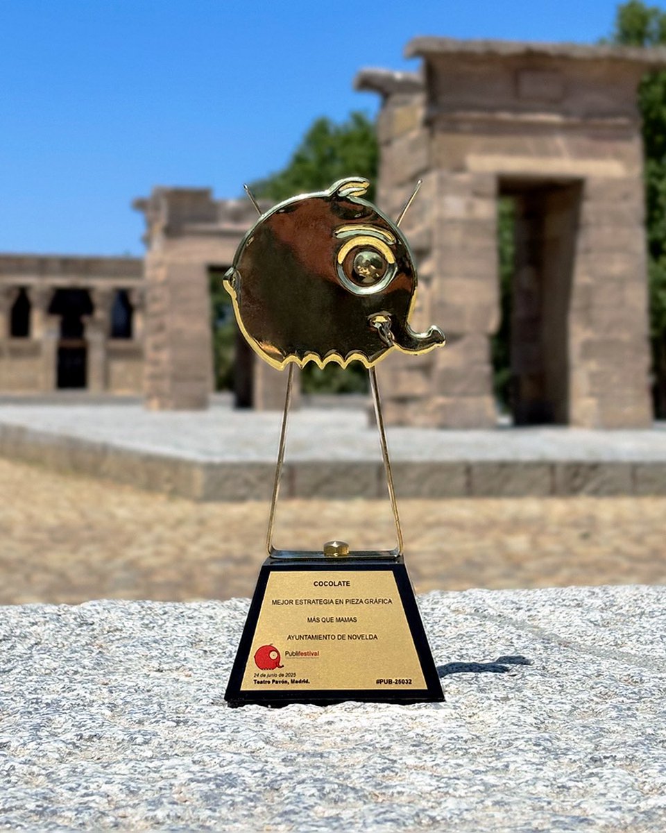 ¡Volvemos de Madrid con un premio internacional!

Este martes recogimos el galardón por "Mejor estrategia en pieza gráfica" en el <a href="/Publifestival_/">Publifestival</a> gracias a nuestra campaña "Más que mamas", realizada para <a href="/NoveldaAyto/">Ayuntamiento Novelda</a>.

¡Muchas gracias!

#creatividad #publicidad #festival #premios