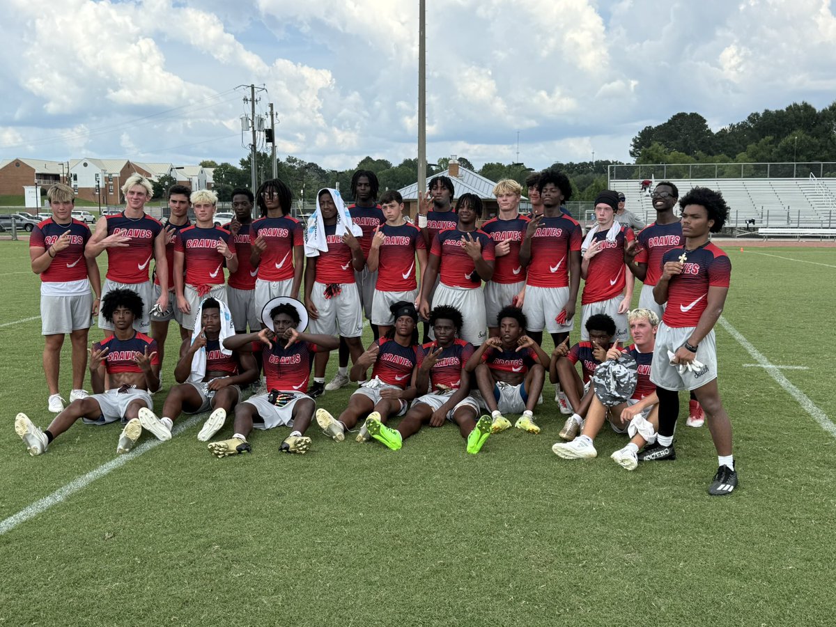 Want to thank all the teams that came out to our 7 v 7 tourney yesterday!! Was a lot of energy and competing going on! Congrats to South Jones for winning it all!!