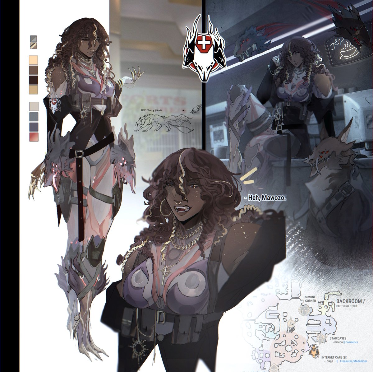 🐾🐺— Proto-drifter Voruna (<a href="/TAESE0BIE/">tae⁺¹ 🇵🇸amo’s here fn☻</a>)

so incredibly happy to be a part of this project once again and for my work to be a reference for <a href="/stupedadatori/">IZEDA DATORI</a> ‘s beautiful illustration

 there are more to come for sure 

|| #tennocreate #Warframe1999 #warframefanart