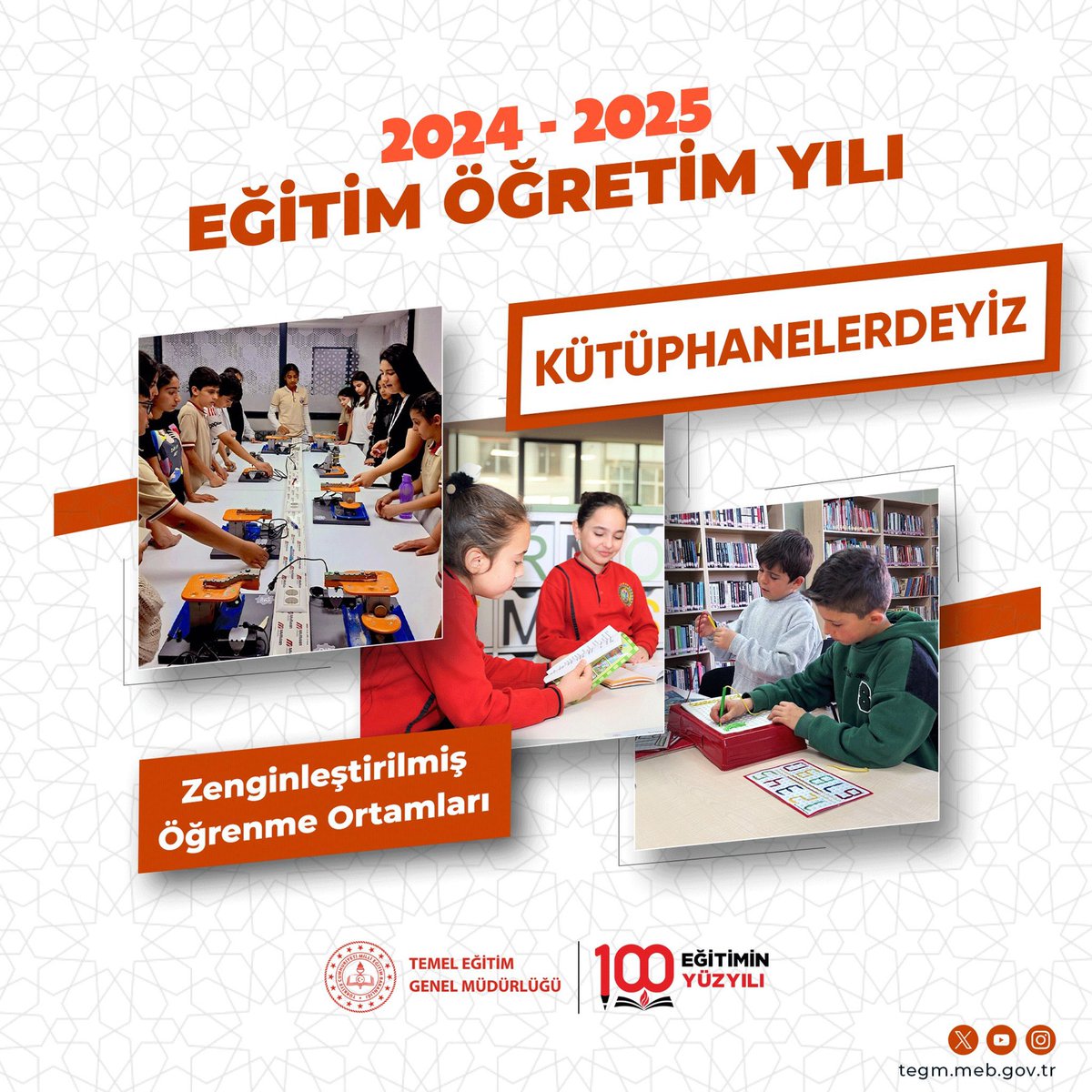 Öğrencilerimizin okuma kültürünü geliştirmesi, kütüphanelerin ve kütüphanelerdeki çeşitli atölyelerin öğrenim için kullanılması amacıyla Kültür ve Turizm Bakanlığı iş birliğinde "Kütüphanelerdeyiz" projesi hayata geçirildi.

<a href="/TheKaymakam/">Ömer BİLGİN</a> <a href="/Murat4Kucukali/">Murat Küçükali</a>