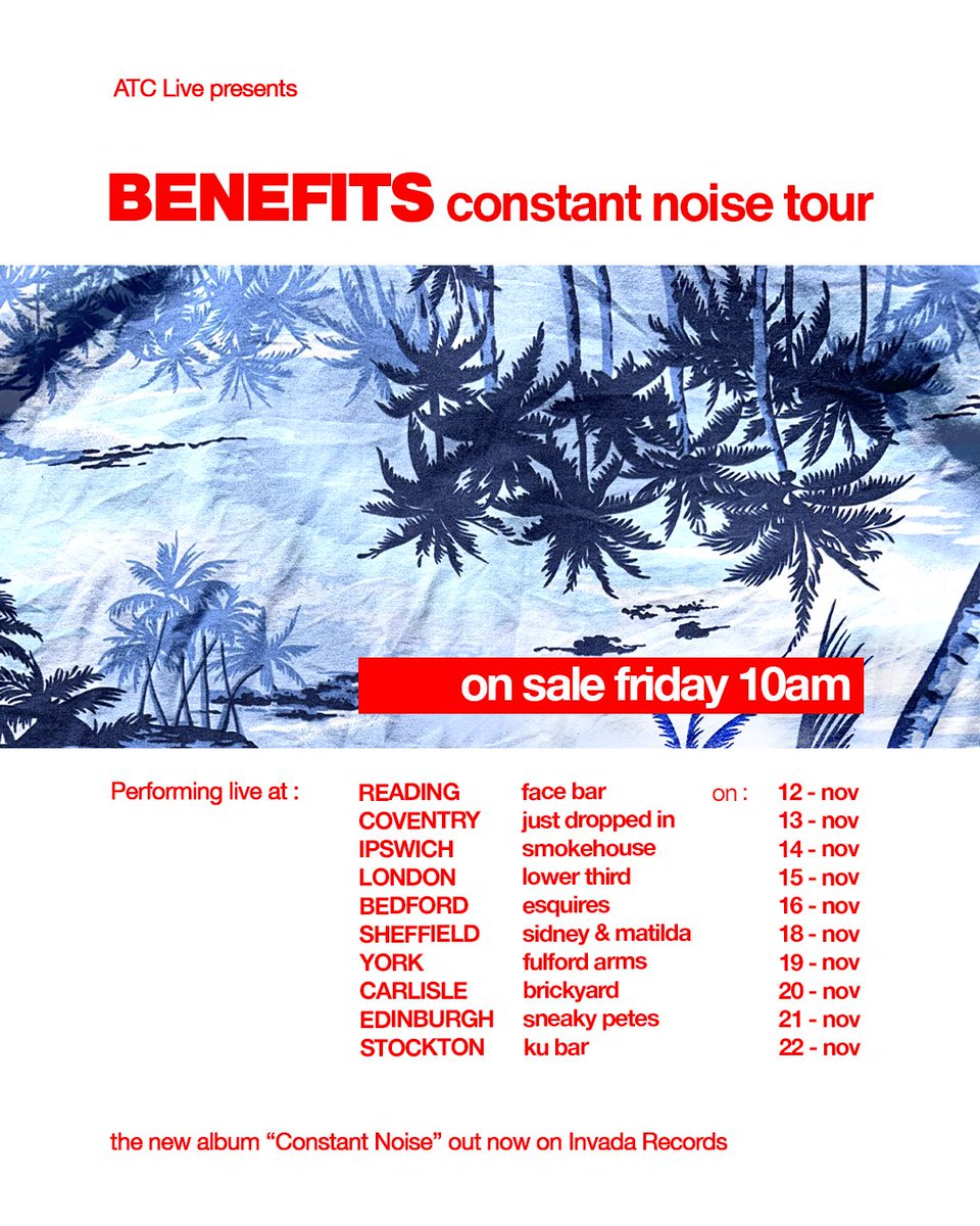 Benefitstheband's tweet image. After having a mint time touring our second album in April, we’re doing it again in November! More lights, more strobes, more constant noise.
On sale Friday 10AM. Trust us.