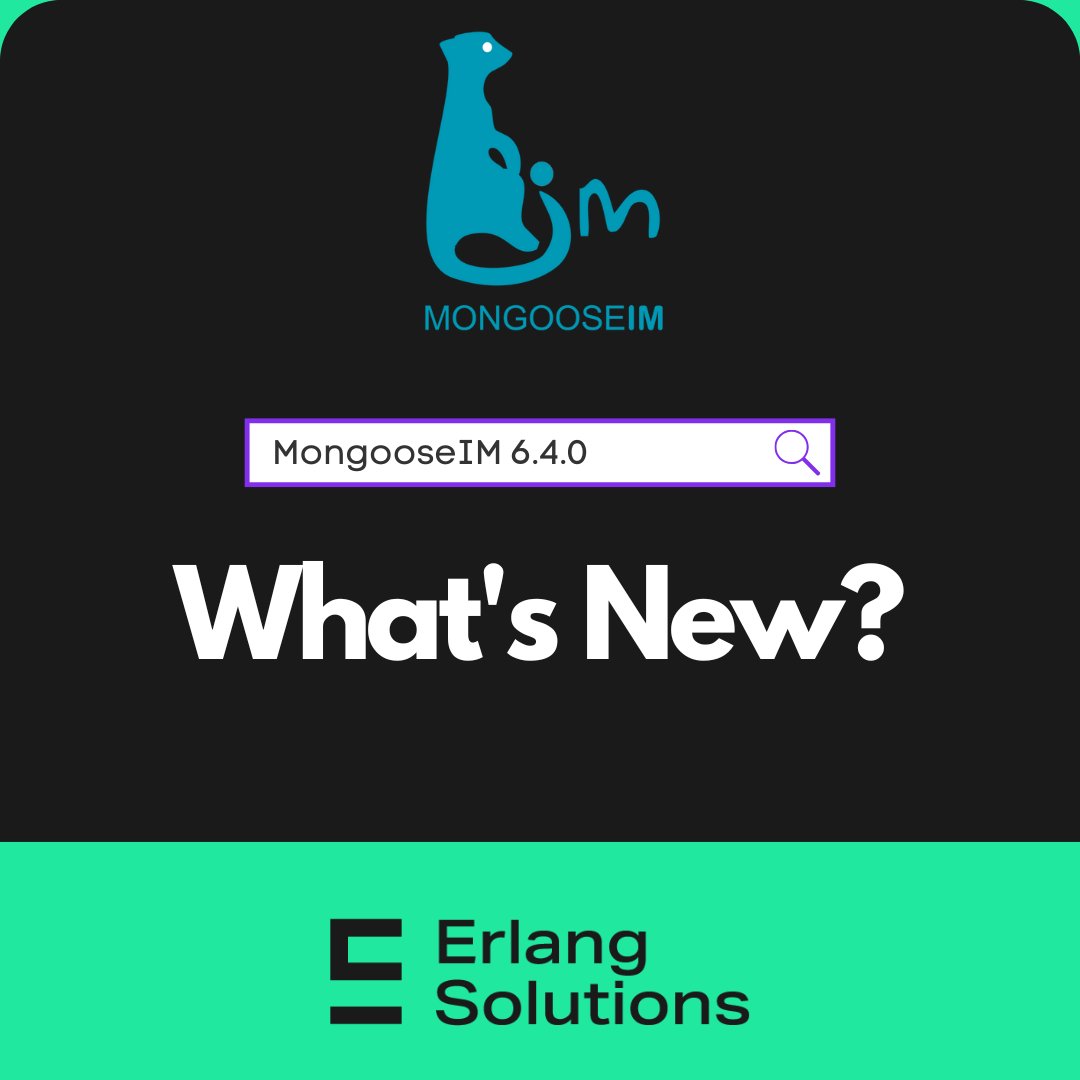 We’re excited to announce the release of MongooseIM 6.4.0! 👏

This latest version of our scalable and efficient instant messaging server is more powerful than ever and significantly easier to configure, use, and maintain. 

Highlights of MongooseIM 6.4 include:
✅ Simplified