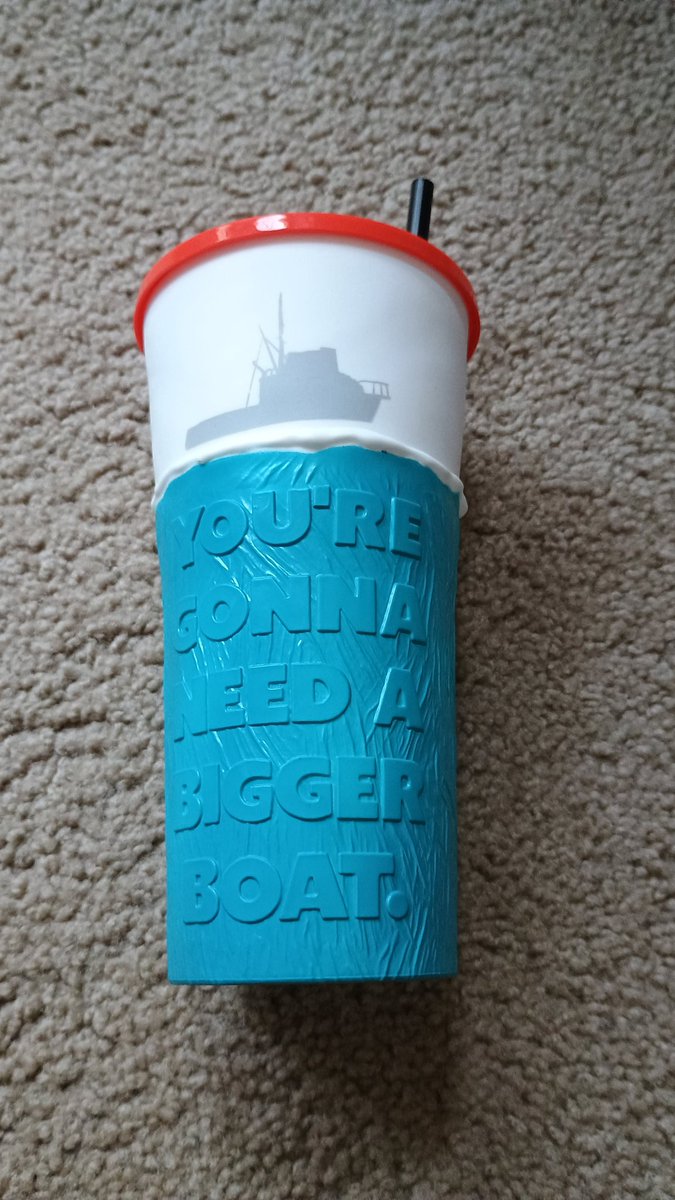 DustyTheApe's tweet image. Picked up the #Jaws๐ฆ 50th anniversary AMC signature Gripper cup last night while seeing #F1๐๏ธ Early Access screening. WE MAKE MOVIES BETTER!!๐ฆ๐ฟ๐๐๐๐ฟ๐ฆ #AMC @AMCTheatres @CEOAdam #AMCTheatres #Dolby #DolbyAtmos #DolbyCinema #IMAX #YourgonnaNeedaBiggerBoat #Movies #Racing