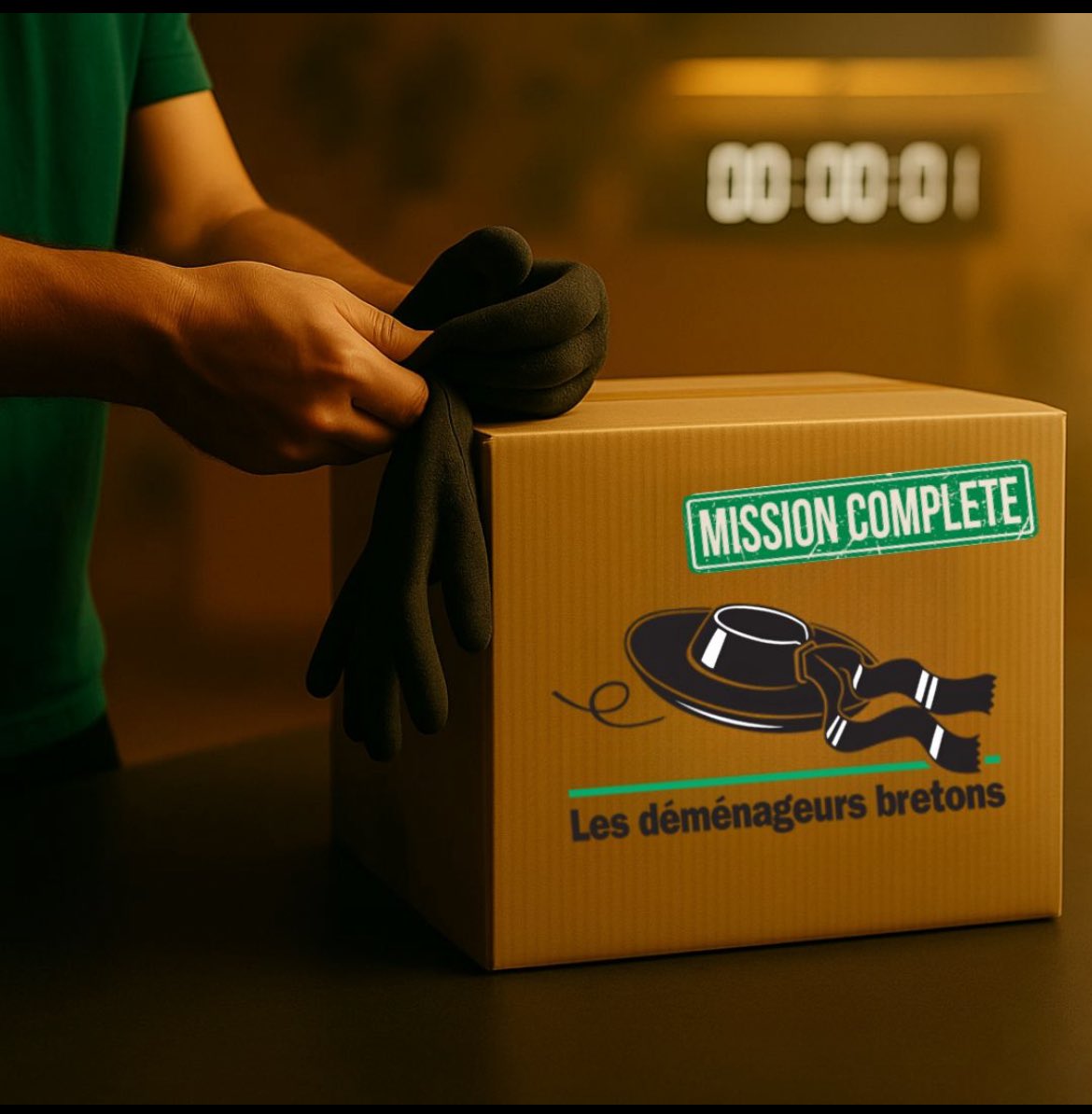 J-1 — Livraison effectuée.
Le colis est arrivé à destination.💚
Le ruban est en place. Le chrono est figé. Tout est prêt.
Mission accomplie par nos experts…
Mais interdiction d’ouvrir avant demain. ⏳