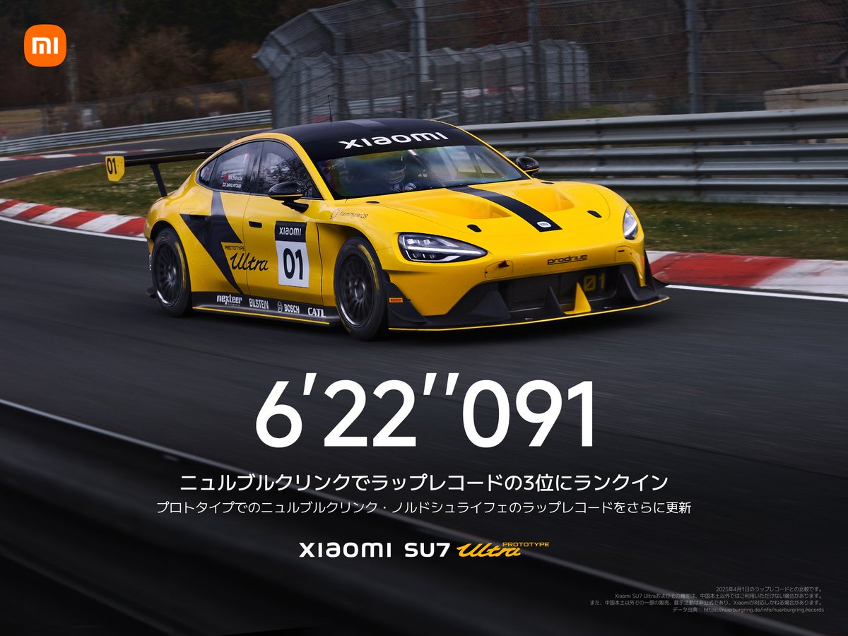 6'22''091 ニュルブルクリンクでラップレコードの3位にランクイン