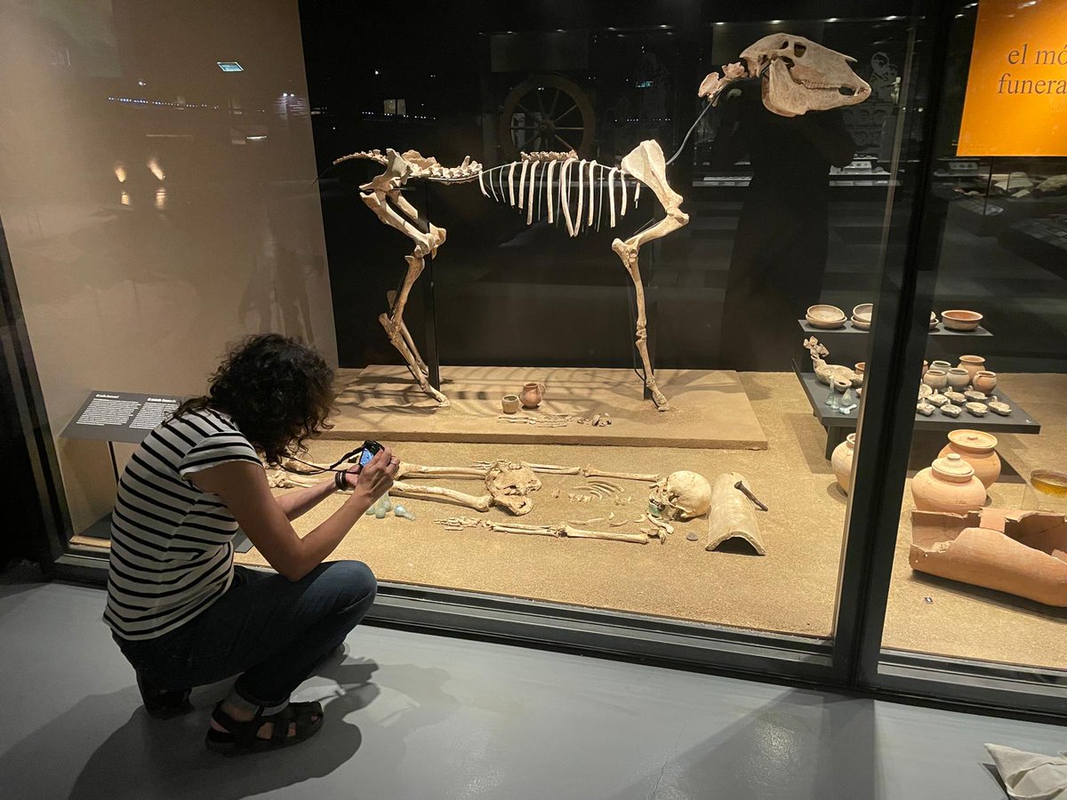 Fa uns dies  vam rebre la visita al Museu de la Sílvia Alfayé, doctora i professora  de la Universitat de Saragossa, i especialista en la màgia a l’antiguitat.

Ja tenim ganes de saber què ha descobert de l'enterrament que tenim a l'exposició permanent del nostre Museu!