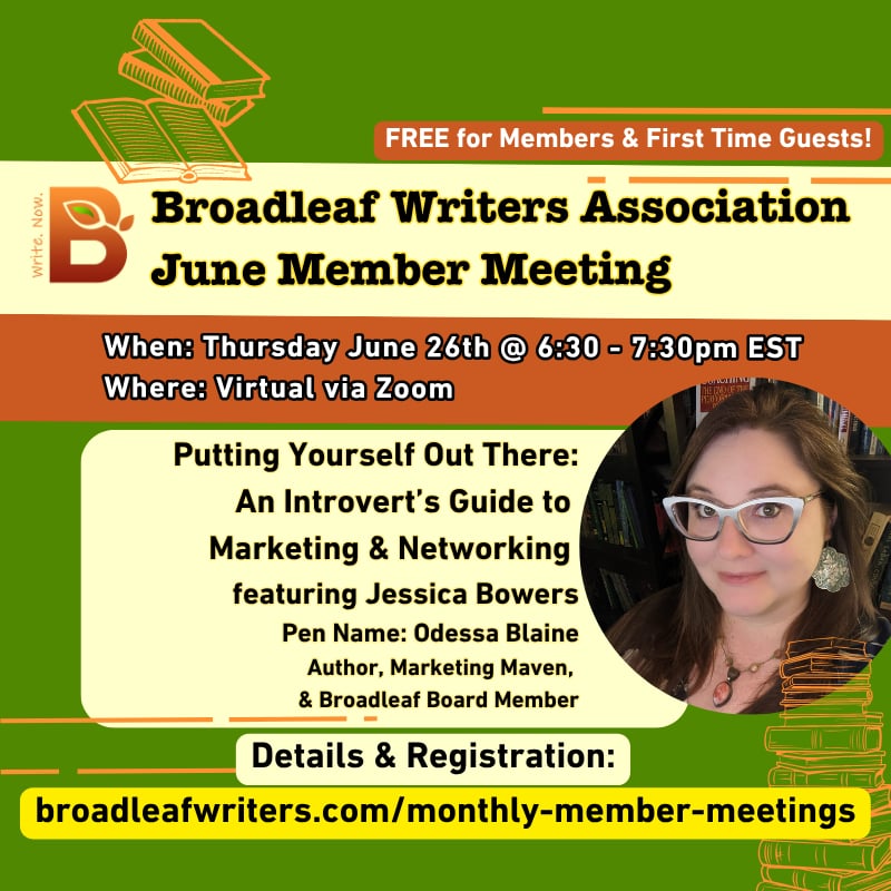 Join us for our June Member meeting tonight! - mailchi.mp/064cd7ec686d/j…

#writingcommunity #writing #book #books #author #authors #podcast #podcasting