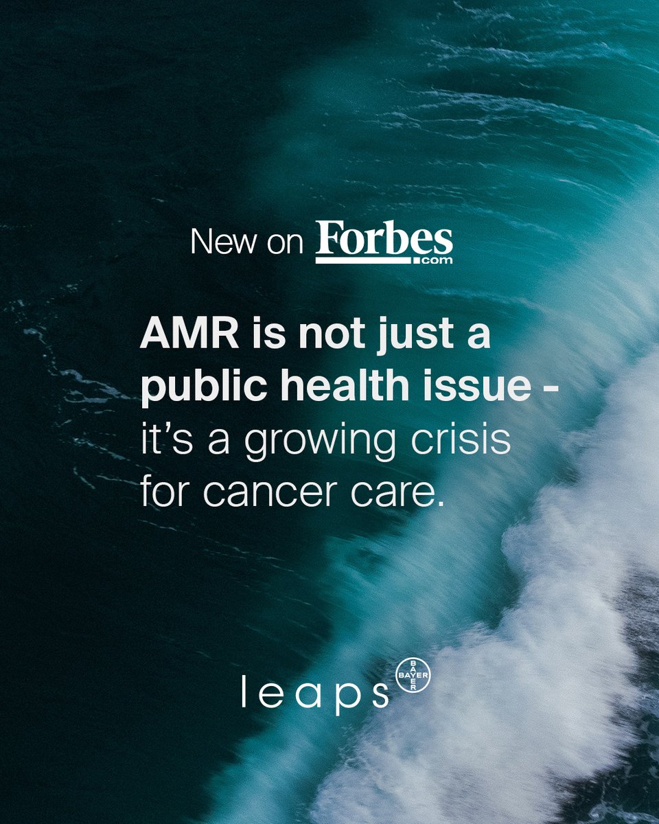 LeapsByBayer's tweet image. Just as cancer therapies reach new heights, a silent threat is pulling us back: antibiotic-resistant infections. New research shows cancer patients are 1.5x more likely to develop drug-resistant infections. Read Juergen Eckhardt’s @Forbes op-ed ➡️ forbes.com/sites/juergene…