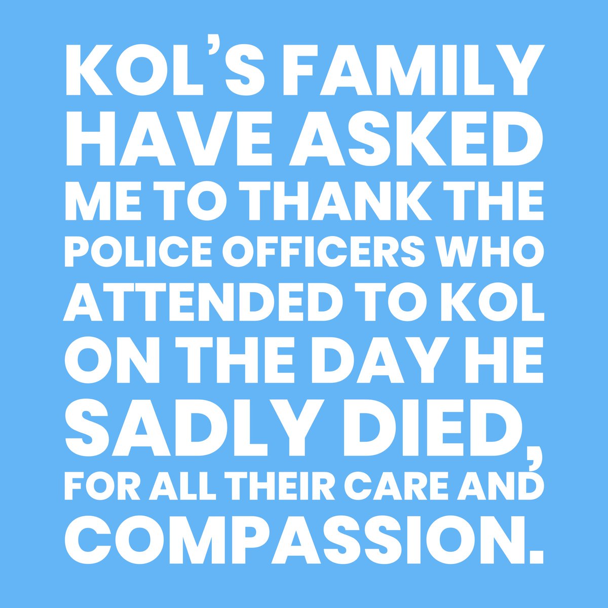 When I give thanks to ex policing colleagues at my <a href="/Ceremonies_UK/">Humanist Ceremonies</a> funerals,  I always make sure it’s fed back to them, 

These comments truly highlights the diverse roles within policing, as they did everything possible to assist before the paramedics arrived.