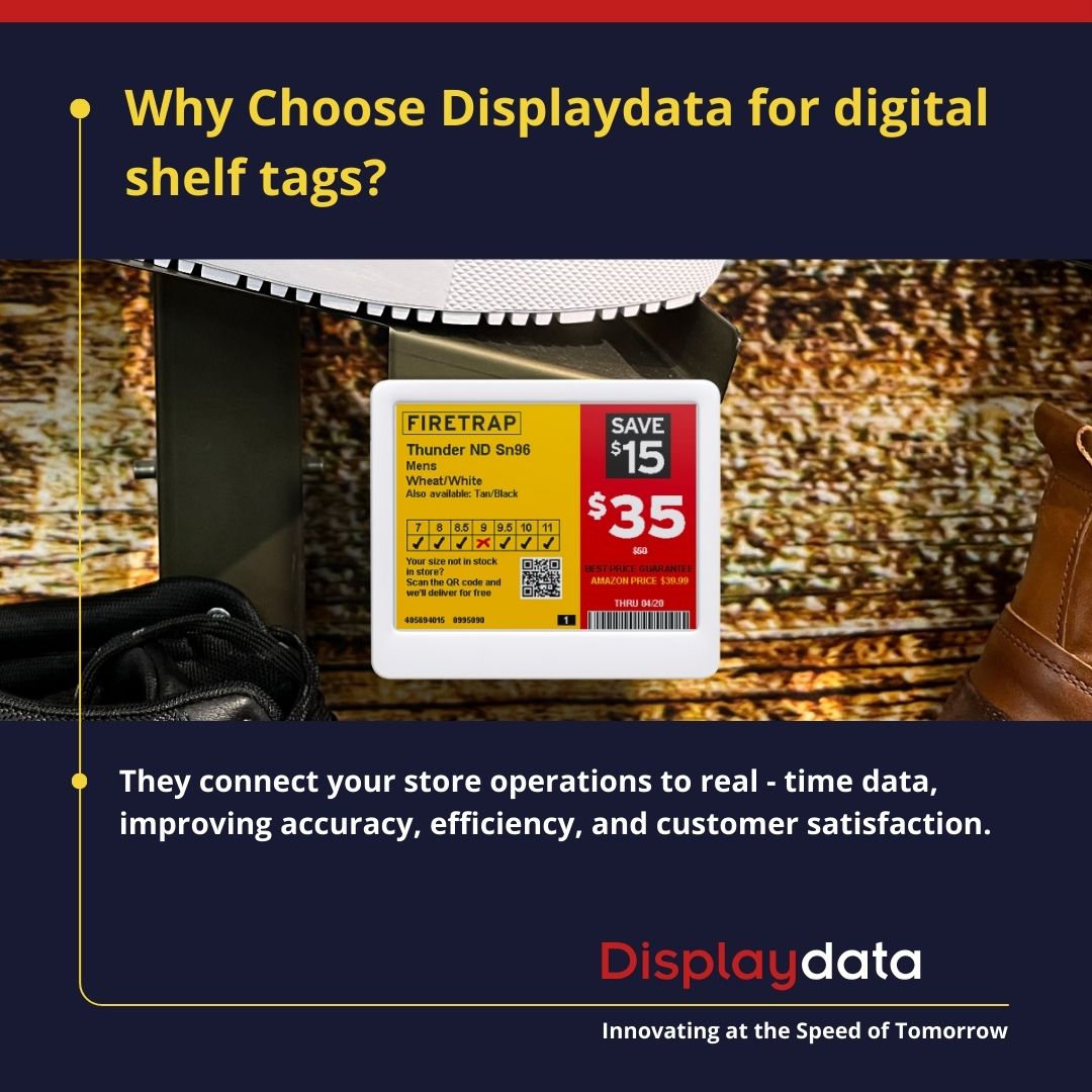Displaydata's tweet photo. 💸 Price is the #1 in-store purchase driver. Can your pricing strategy keep up?
With Displaydata #ESLs, you can:
✅ Change any price instantly
✅ Cut costs &amp; boost margins
📲 https://t.co/8jAEPoDRg3
#RetailTech #DigitalPricing #SmartRetail #Displaydata https://t.co/nlNGDimtqd