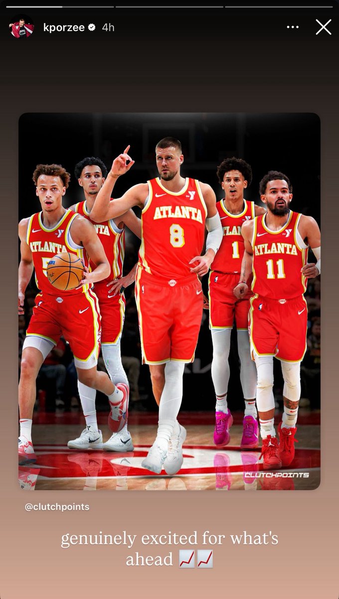NoaDalzell's tweet image. Kristaps Porzingis on IG: