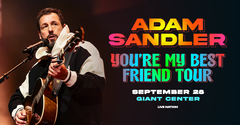 Hershey Entertainment Venues (@hersheyent) on Twitter photo JUST ANNOUNCED: <a href="/AdamSandler/">Adam Sandler</a> is coming to #GIANTCenter on September 28 with new jokes and live music!
🎟️Tickets on sale this Friday at 12 PM. bit.ly/4lq1QYe JUST ANNOUNCED: <a href="/AdamSandler/">Adam Sandler</a> is coming to #GIANTCenter on September 28 with new jokes and live music!
🎟️Tickets on sale this Friday at 12 PM. bit.ly/4lq1QYe
