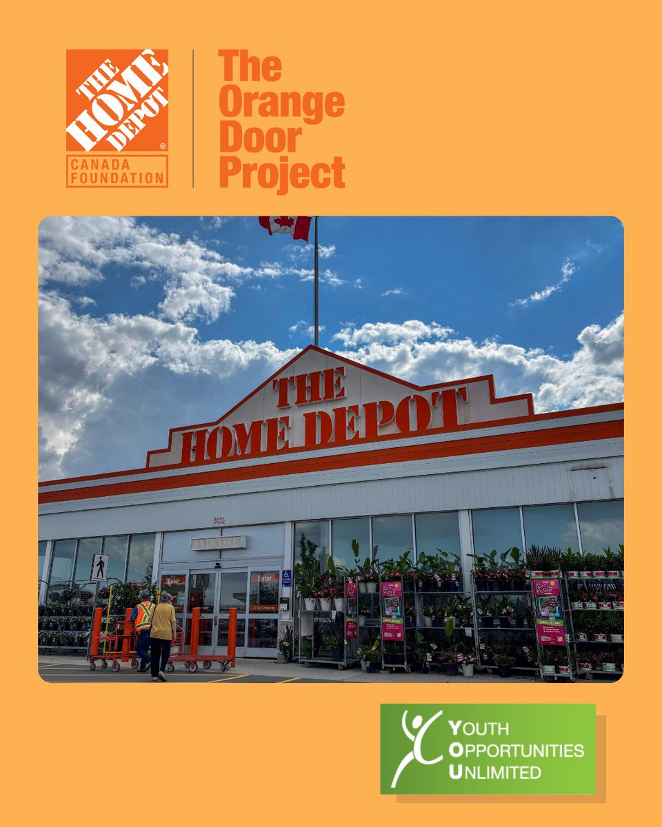 YOU_London's tweet photo. Thank you to everyone who donated during @HomeDepotCanada’s #OrangeDoorProject campaign! Your donation will make a difference for local youth experiencing homelessness, helping us provide a wide range of critical supports. 💚 https://t.co/YQefqVj8kc