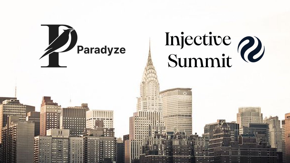ParadyzeFi's tweet image. Paradyze is offically joining the @injective summit.
Meet us live to talk about AI and how it will shape the future of finance!