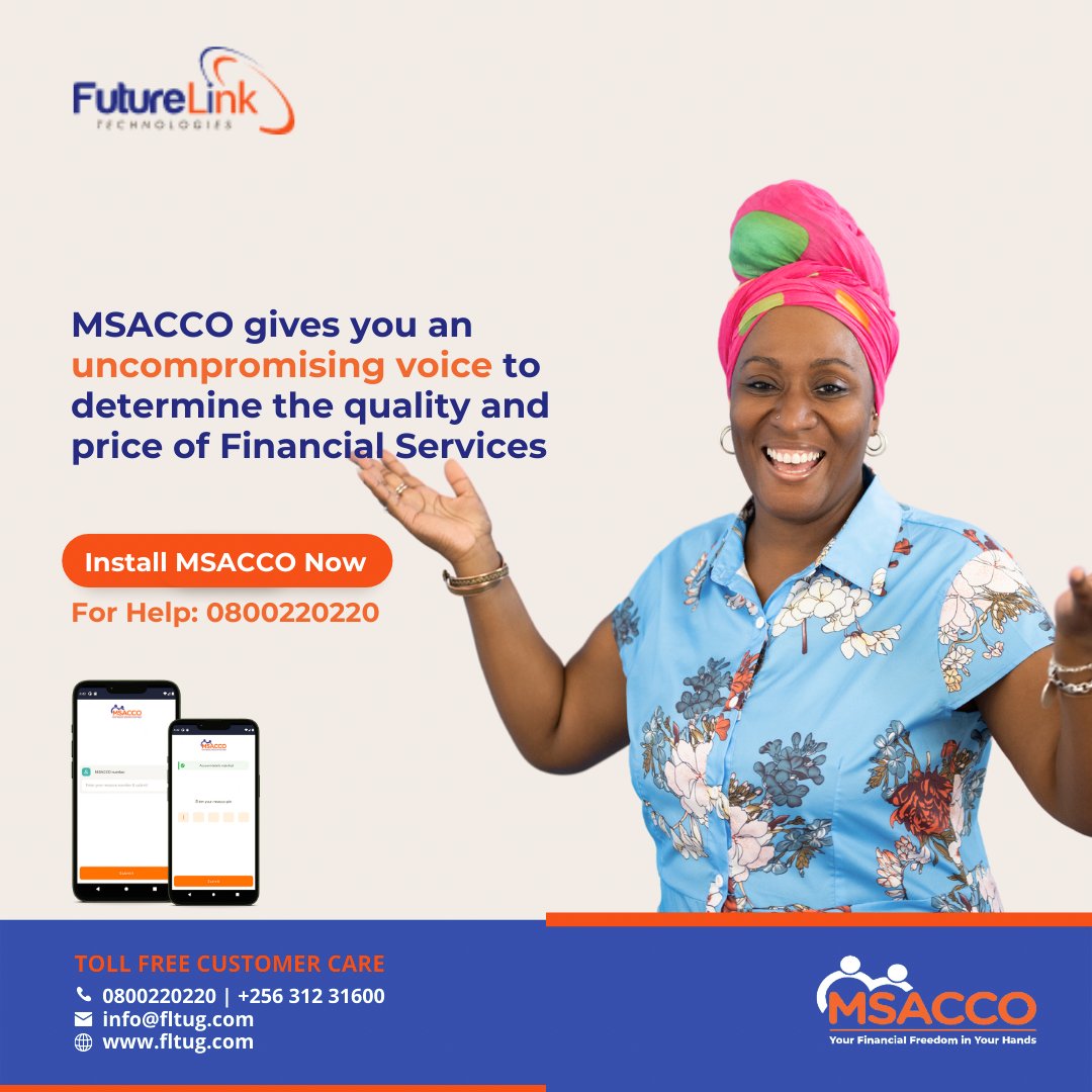 Discover the power of financial freedom with Msacco! Access the most reliable and affordable financial institutions at your fingertips. 💰 It gives you an uncompromising voice to determine the quality and price of Financial services. Don't miss out on this opportunity.