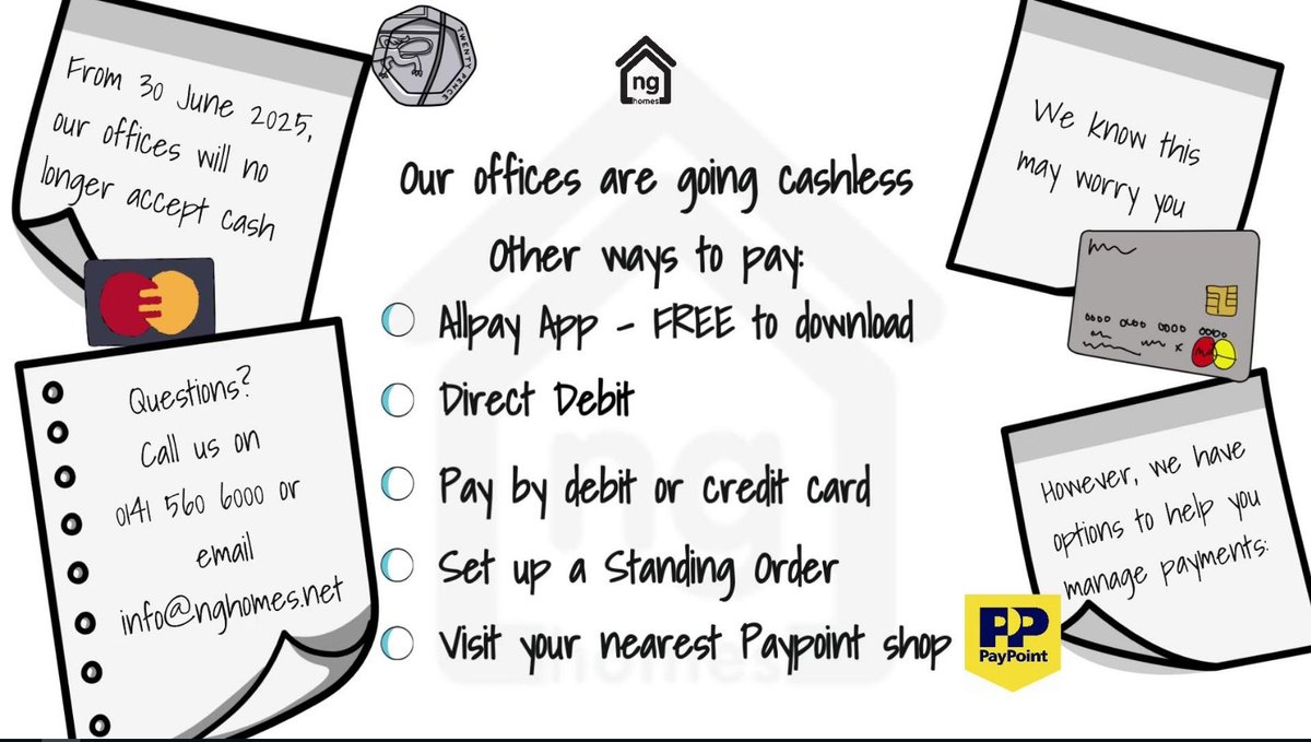 #ICYMI From next week, <a href="/ng_homes/">ng homes</a> offices will no longer accept cash payments.  

Please visit our website for more information &gt; nghomes.net/ng-homes-offic…