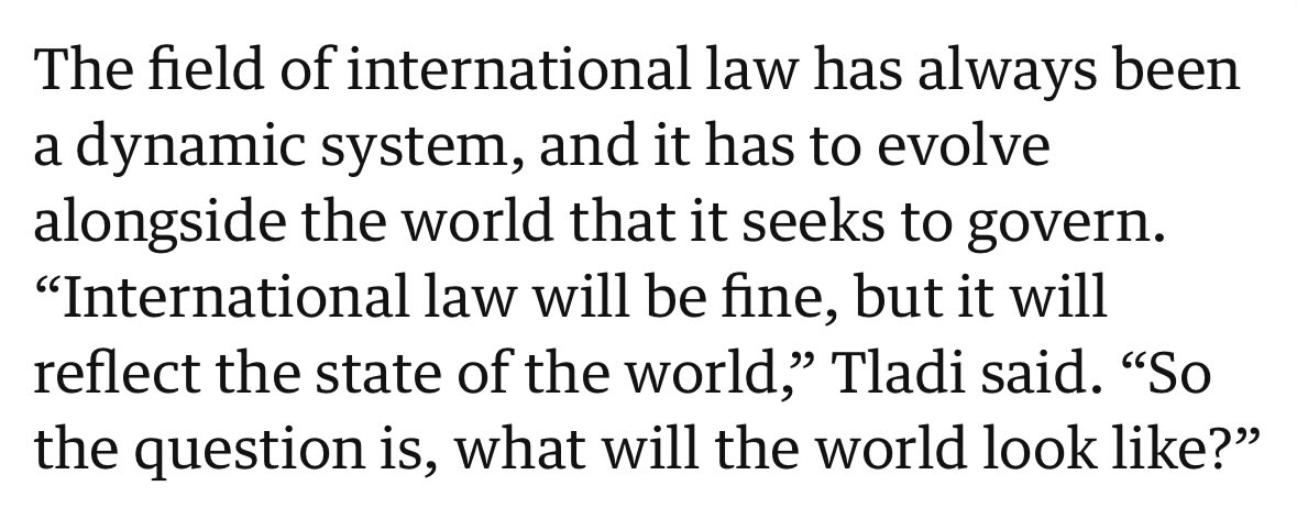“The problem is not international law,” Sourani said. “We made the best use of it that we could, for the sake of the rule of law and the dignity of man, and to protect civilians.”

Extraordinary essay.