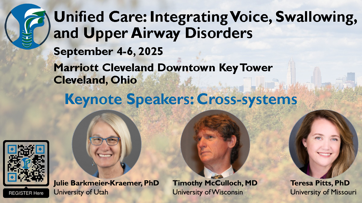 Martin Brodsky (@mbbrodskyphd) on Twitter photo At #UnifiedCare2025, the systems intersect—and so do the experts--9/4-9/6, Cleveland
- Julie Barkmeier-Kraemer: Sensorimotor control expert
- Tim McCulloch: Surgeon for complex laryngeal cases
- Teresa Pitts: Leader in cough-swallow science
rebrand.ly/UnifiedCare
<a href="/CleClinicHNI/">Cleveland Clinic Otolaryngology-Head/Neck Surgery</a> At #UnifiedCare2025, the systems intersect—and so do the experts--9/4-9/6, Cleveland
- Julie Barkmeier-Kraemer: Sensorimotor control expert
- Tim McCulloch: Surgeon for complex laryngeal cases
- Teresa Pitts: Leader in cough-swallow science
rebrand.ly/UnifiedCare
<a href="/CleClinicHNI/">Cleveland Clinic Otolaryngology-Head/Neck Surgery</a>