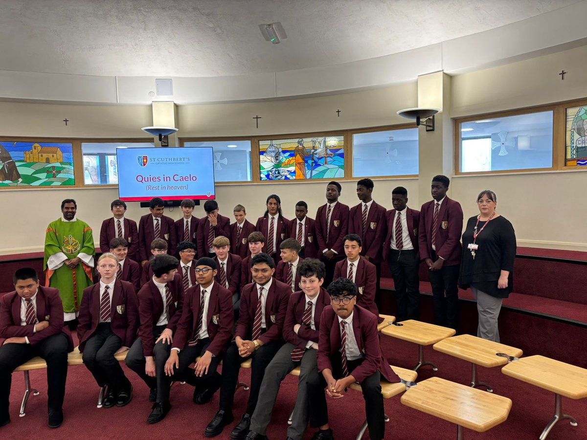 9B1 and 9B2 celebrated Mass with Fr Mariadass today in the 12th week of Ordinary Time. The boys were challenged to bear good fruits as often as they can. #StCuthbertsFormingGreatMen #StCuthbertsFaith #StCuthbertsCommitment #StCuthbertsYr9