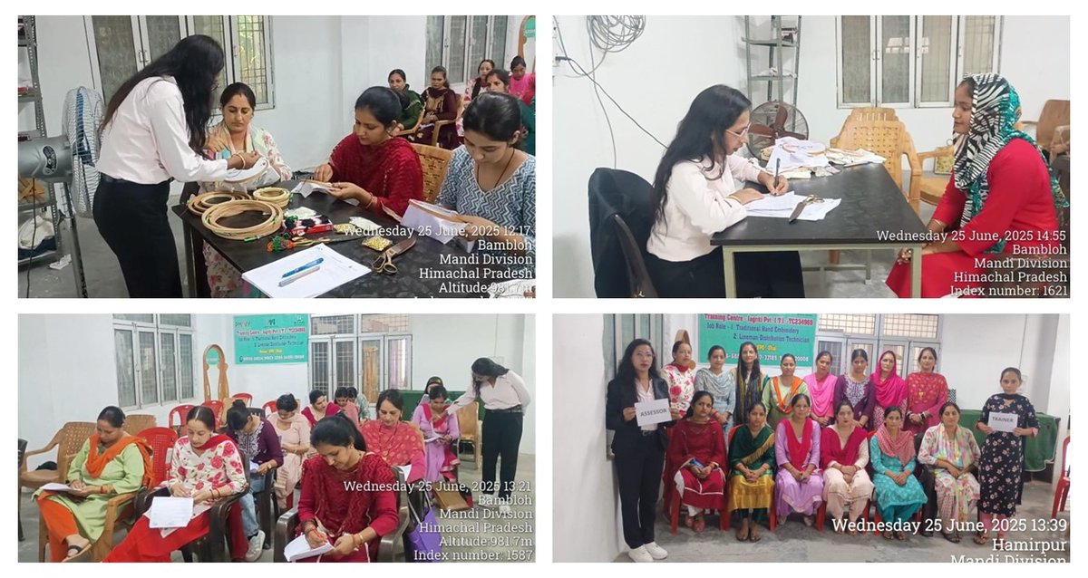HCSSC_INDIA's tweet photo. Trainees being assessed under PM Vishwakarma Scheme 
#PMVK #PMVishwakarmaScheme https://t.co/4bxuyAJLGU