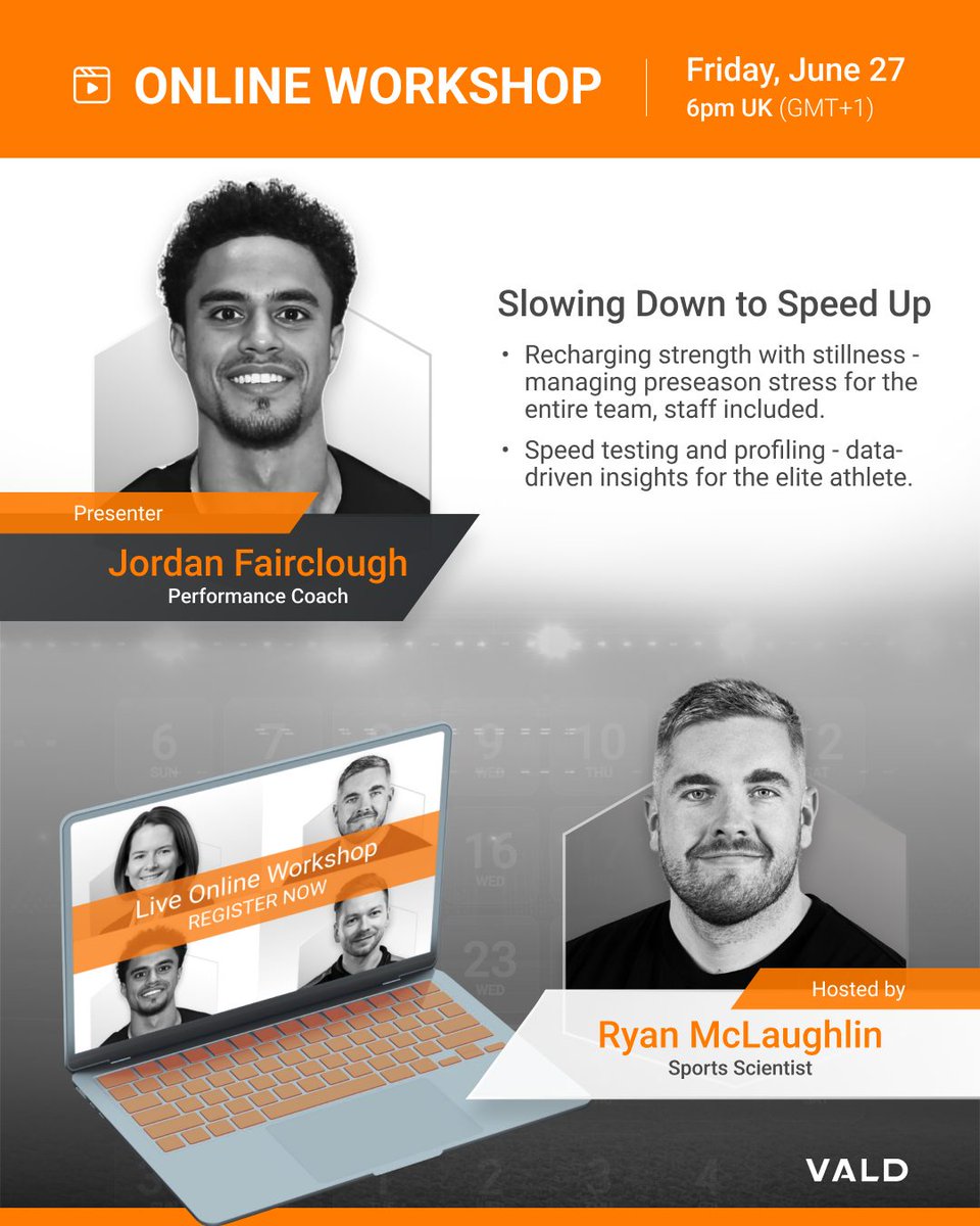 VALDPerformance's tweet image. 🚨 Our Practitioner’s Guide to Preseason Online Workshop is almost here.

While Hugh Fullagar sadly will not be able to join us and sends his apologies, we still have a stellar lineup of presenters ready to share their insights.

🔗 vald-performance.visitlink.me/I6Nx7S