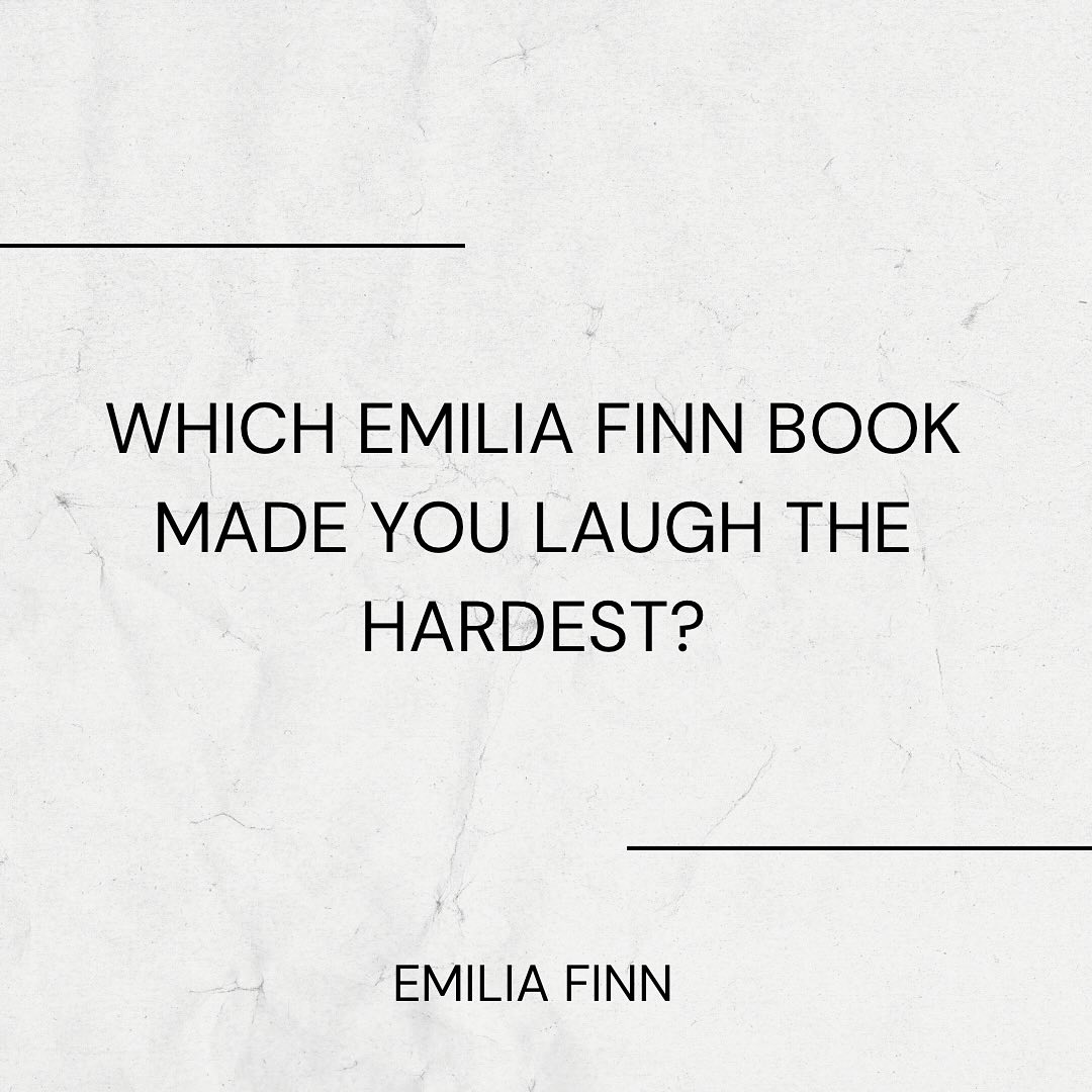 assgkhd's tweet photo. Which Emilia Finn book made you laugh the hardest? https://t.co/c2JqFxRmRi