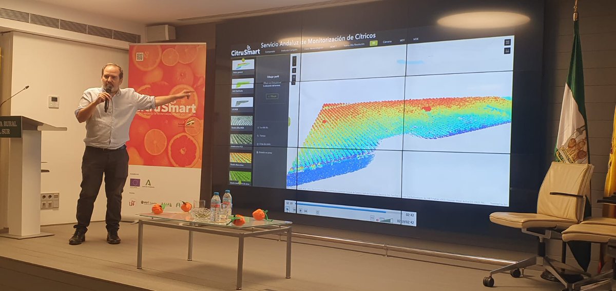 CitruSmartioteu's tweet photo. 😊 Intensa jornada la que hemos vivido en la 17ª Jornada de #Citricos en la Fundación @grupocrsur organizada por @ASAJASEVILLA donde se ha expuesto el balance del Grupo Operativo #Citrusmart

🛰️🗺️💻 @unisevilla @Esri_Spain @Anda_Multimedia

 🍊🍋 #Citrsmart #Citricultores https://t.co/9cVCEtuX8a