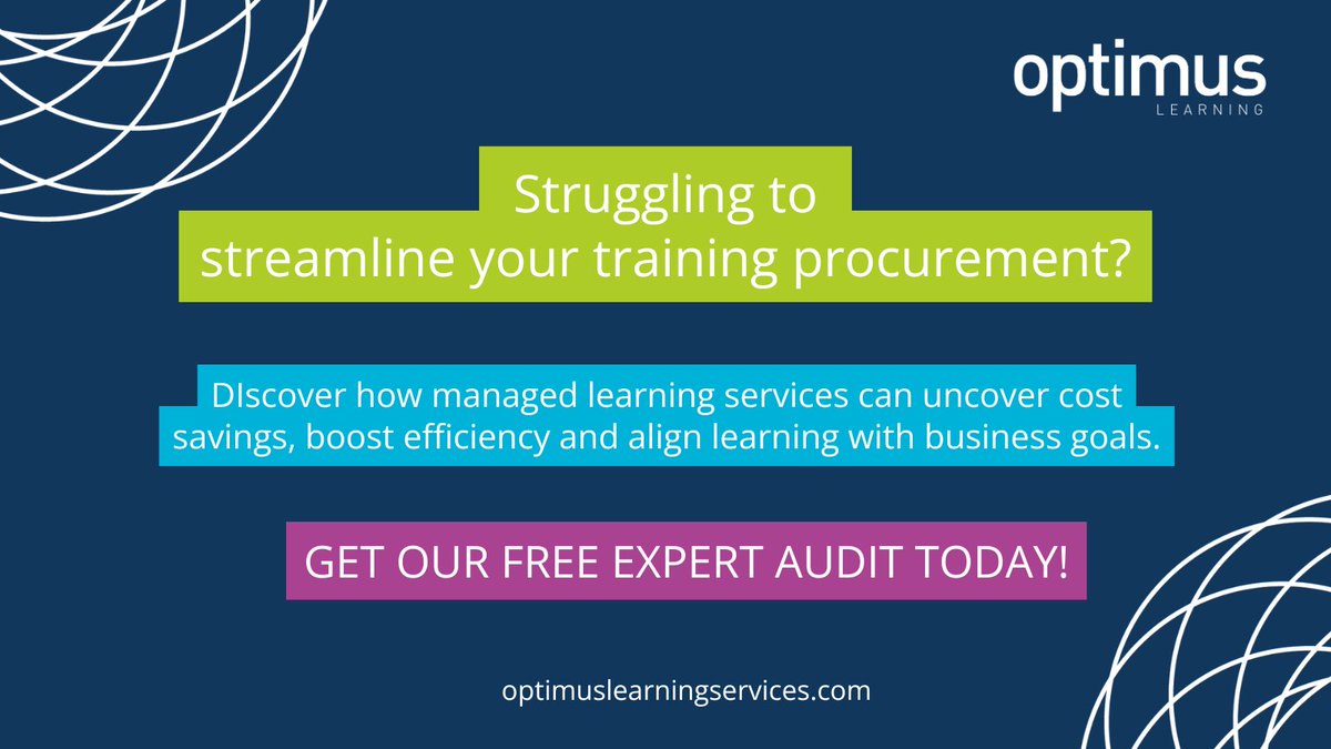 OptimusLearn's tweet image. FREE Training Procurement Audit &amp;amp; Consultation to help you:

 ✅ Uncover hidden cost savings
 ✅ Streamline &amp;amp; simplify your vendor management
 ✅ Align training with your business goals

Grab your free audit: bit.ly/3T8tH35

#LearningAndDevelopment #ManagedLearning